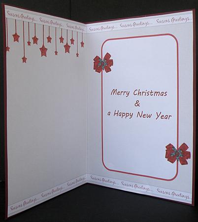 Glitter Stars A5 Portrait Card Insert by Suzi Cooper