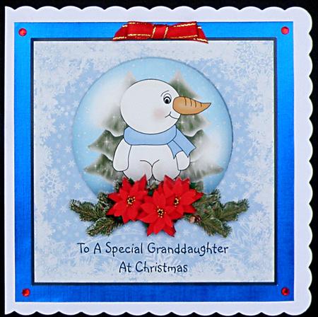 Snowman Snowglobe - Granddaughter by Suzi Cooper