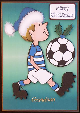 Blue Footie Christmas by Suzi Cooper