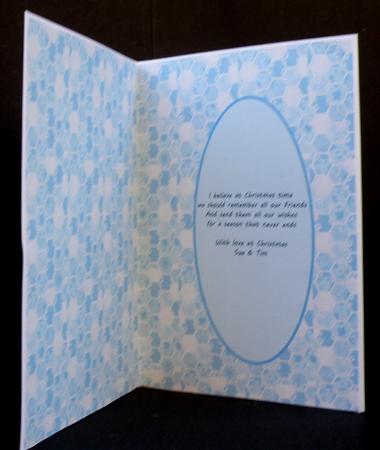 Festive Penguins Insert by Suzi Cooper