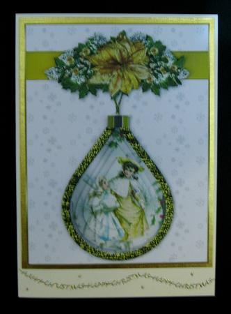 Christmas Vintage Girls Teardrop Pendant by Suzi Cooper