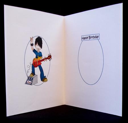 Son-sational Rock Boy Birthday Insert by Suzi Cooper