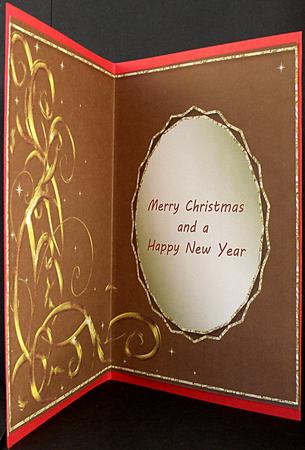 Christmas Insert with Swirls & Oval Frame 10 by Suzi Cooper
