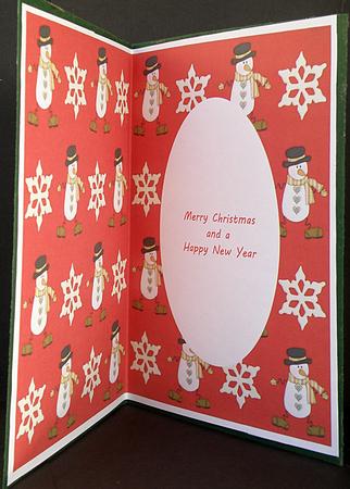 Christmas Snowman Insert by Suzi Cooper