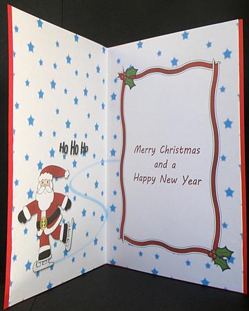 Skating Santa Insert 3 by Suzi Cooper