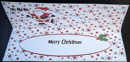 Skating Santa Large Dl Insert 2 Merry Christmas by Suzi Cooper