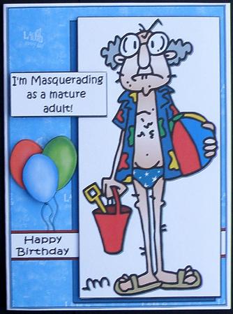 Gus Pretends He's an Adult Quick Card by Suzi Cooper