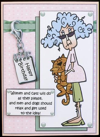 Stella Loves Her Cat Quick Card by Suzi Cooper