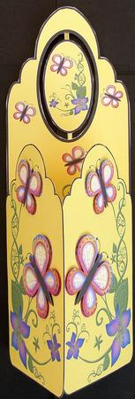 Scalloped Tall Wing Card - Rainbow Butterflies by Suzi Cooper