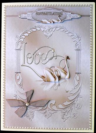 The Love Swans Decoupage by Suzi Cooper