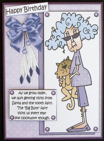 Stella Gets Visits from the Big Butt Fairy Quick Card by Suzi Cooper