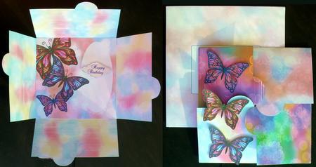 Bokeh Butterflies Dovetail Card & Envelope Kit by Suzi Cooper
