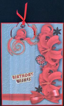 Lily Bookmark Birthday Card by Suzi Cooper