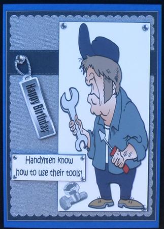 DIY Dan the Handyman Quick Card by Suzi Cooper