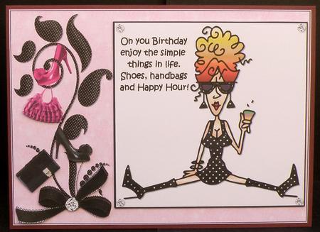 Rita Enjoys the Simple Things in Life Quick Card by Suzi Cooper