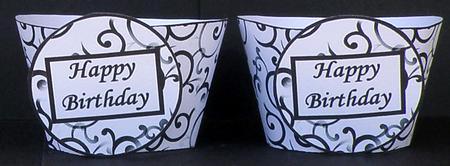 Elegant Swirls Cupcake Wrappers by Suzi Cooper