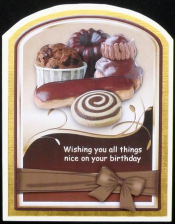 All Things Nice Shaped Card Front by Suzi Cooper