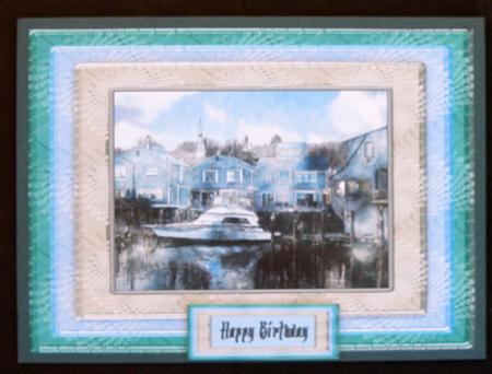 Boating Haven Birthday General Purpose Card by Suzi Cooper