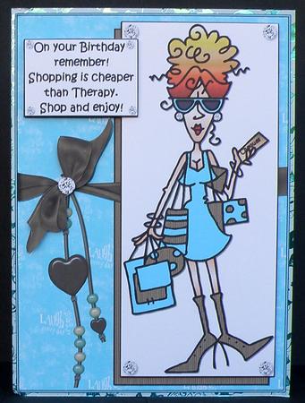 Rita Say Shop and Enjoy Quick Card by Suzi Cooper