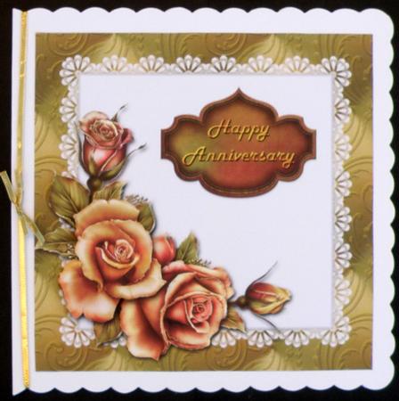 Anniversary Copper Card Front by Suzi Cooper