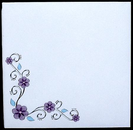 Floral Corners 14.5 x 14.5 cm Envelope Kit by Suzi Cooper