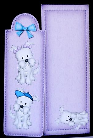 Jess N Jock Westies Bookmark Card N Envelope by Suzi Cooper
