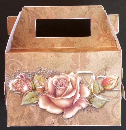 Gable-top Box - Autumn Roses by Suzi Cooper