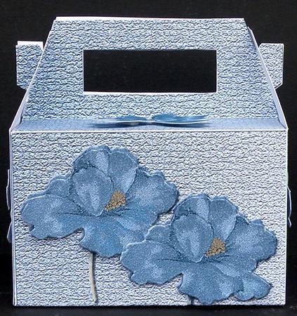 Gable-top Box - Ice Blue Poppies by Suzi Cooper