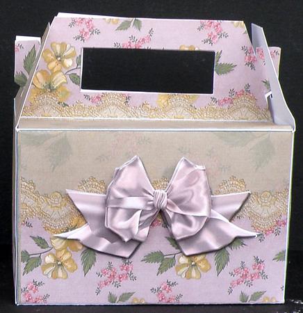 Gable-top Box - Pink and Gold by Suzi Cooper