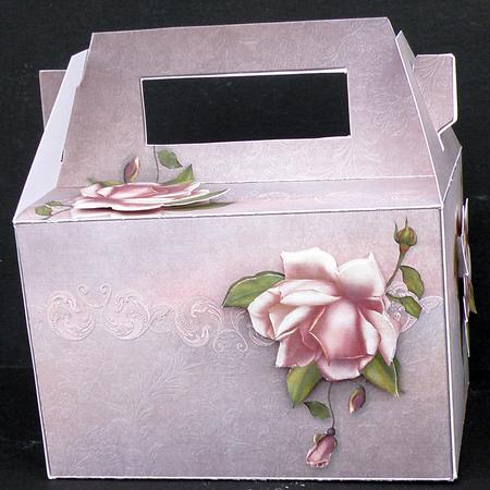 Gable-top Box - Rose Blush by Suzi Cooper