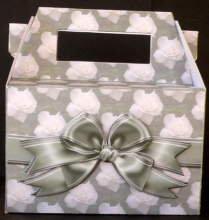 Gable-top Box - White Roses by Suzi Cooper