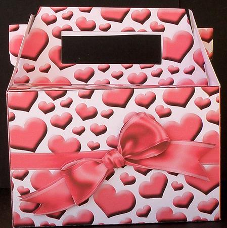 Gable-top Box - Valentine Hearts 1 by Suzi Cooper