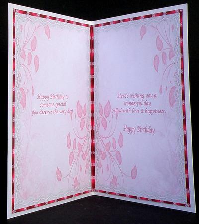 Lacy Birthday Insert by Suzi Cooper