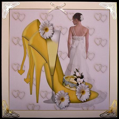 The Wedding Shoes 8x8 Topper by Suzi Cooper