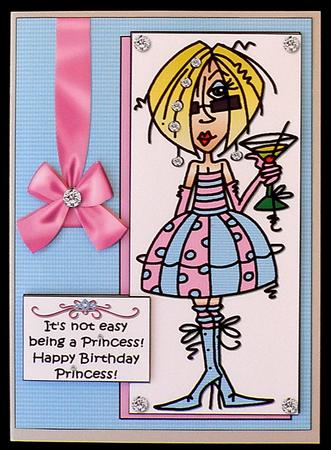 J.j is a Birthday Princess Quick Card by Suzi Cooper