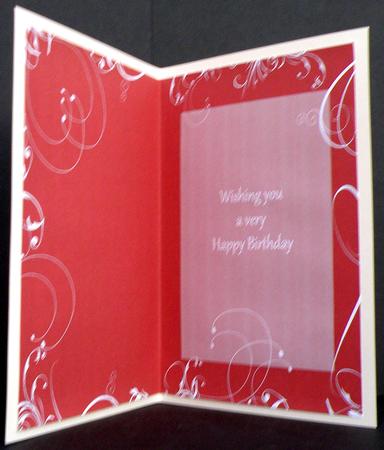 Swirl Insert Burnt Orange 2 Birthday by Suzi Cooper