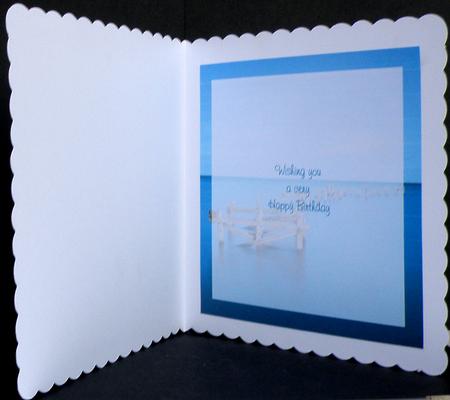 Swannage Old Pier Insert Birthday by Suzi Cooper