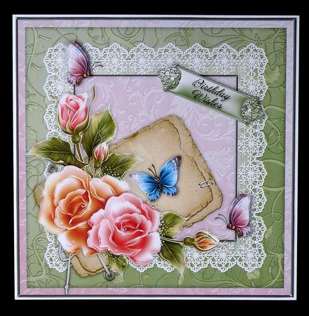 Spring Glow 1a - 8x8 Square Decoupage Topper by Suzi Cooper