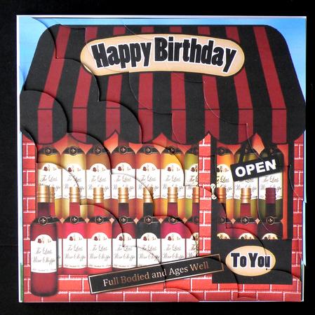 8 x 8 Little Wine Shop Scalloped Corner Kit by Suzi Cooper