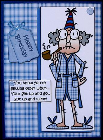 Gus's Get Up and Go Has Gone Quick Card by Suzi Cooper