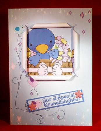 Open Front Bird Card by Suzi Cooper