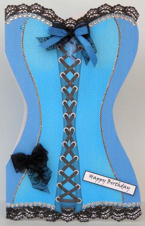 Sexy Blue Corset by Suzi Cooper