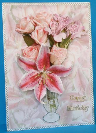 Lily & Rose in a Vase Cu4cu Image by Suzi Cooper