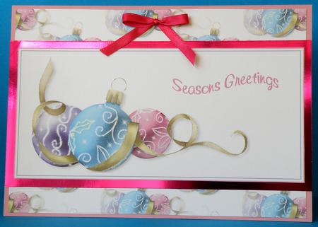 Oh Baubles! Christmas Two in One Dl Card by Suzi Cooper