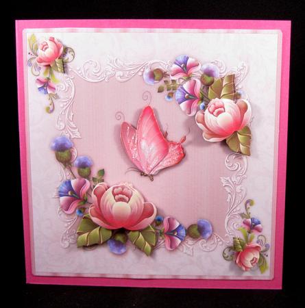 A Perfect Passion in Pink Card Front with Step by Step by Suzi Cooper