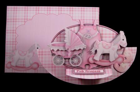 Baby Girl Things Rocker Easel Card Kit by Suzi Cooper