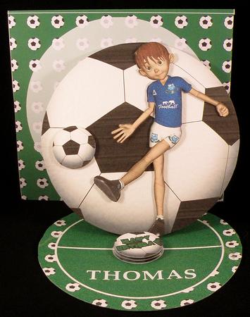 Everton Fan Bootball Easel Card Kit by Suzi Cooper
