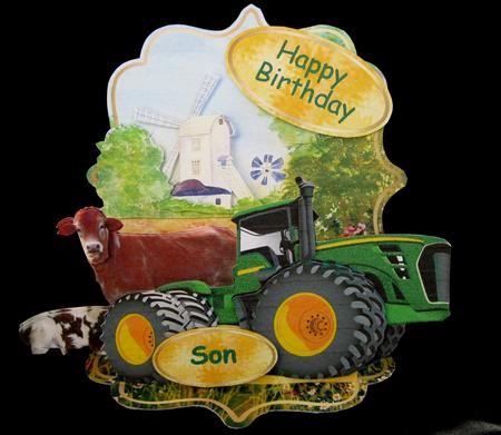 Giant Easel Tableau 3D Card Kit - English Countryside by Suzi Cooper