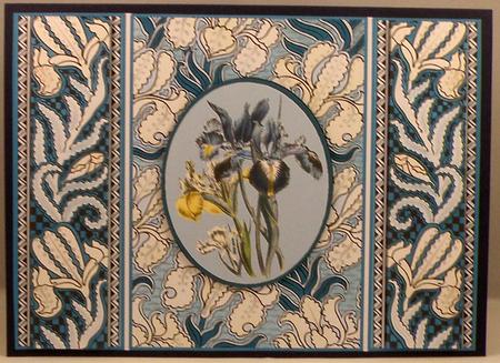 Art Nouveau Irises by Suzi Cooper