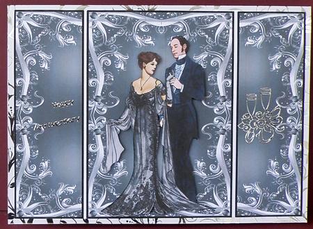 Festive Fashion Ladies #1 Black Diamond by Suzi Cooper